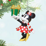 Hallmark Mini Disney Minnie Mouse Minnie's Special Delivery 2024 Ornament, 1.31"