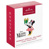 Hallmark Mini Disney Minnie Mouse Minnie's Special Delivery 2024 Ornament, 1.31"