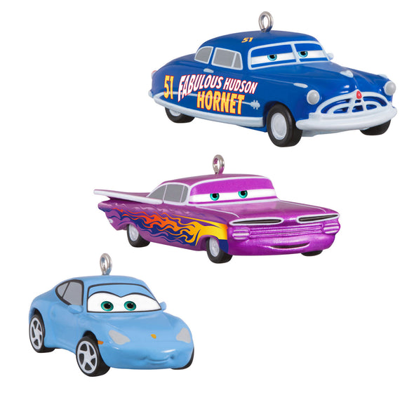 Hallmark Mini Disney/Pixar Cars Radiator Springs Pals Ornaments, Set of 3