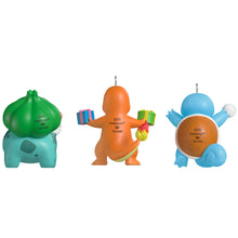 Load image into Gallery viewer, Hallmark Mini Pokémon Squirtle, Charmander, Bulbasaur 2025 Ornaments, Set of 3 *coming in Oct
