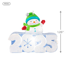 Load image into Gallery viewer, Hallmark Mini A Snowy 2025 Ornament With Light, 1.25&quot;
