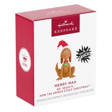 Load image into Gallery viewer, Hallmark Mini Dr. Seuss&#39;s How the Grinch Stole Christmas!™ Merry Max 2025 Ornament, 1.25&quot;
