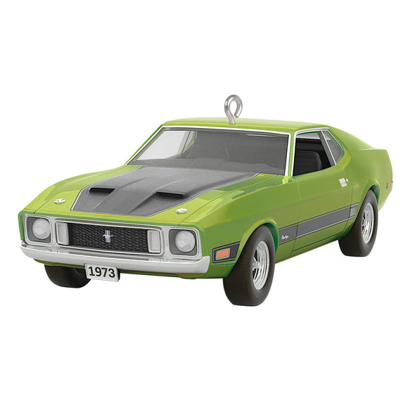 Hallmark Classic American Cars 1973 Ford Mustang Mach 1 2023 Metal Ornament