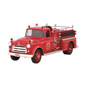 Hallmark Fire Brigade 1956 Dodge Fire Engine 2023 Ornament With Light