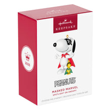 Load image into Gallery viewer, Hallmark Peanuts® Spotlight on Snoopy Masked Marvel 2025 Ornament

