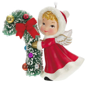 Hallmark Vintage Angel Porcelain Ornament