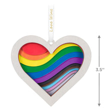 Load image into Gallery viewer, Hallmark Love Wins 2025 Papercraft Ornament
